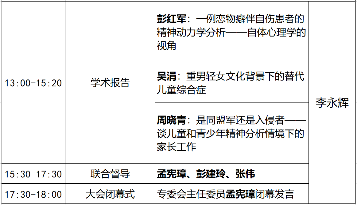 【第二轮会议通知】广东省心理学会精神分析专业委员会年会暨第四次学术研讨会